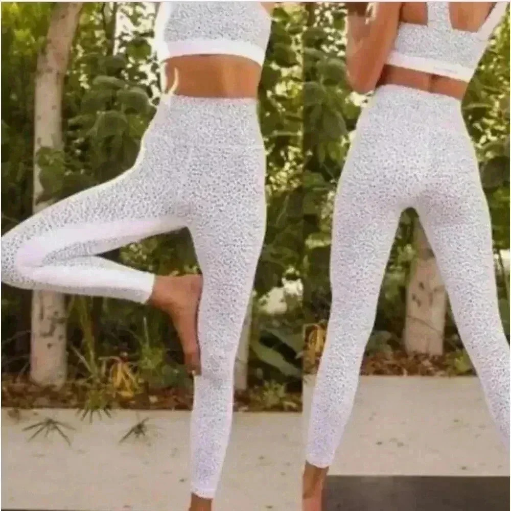 Anthropologie All Fenix Micro Cheetah Print Leggings Women’s M